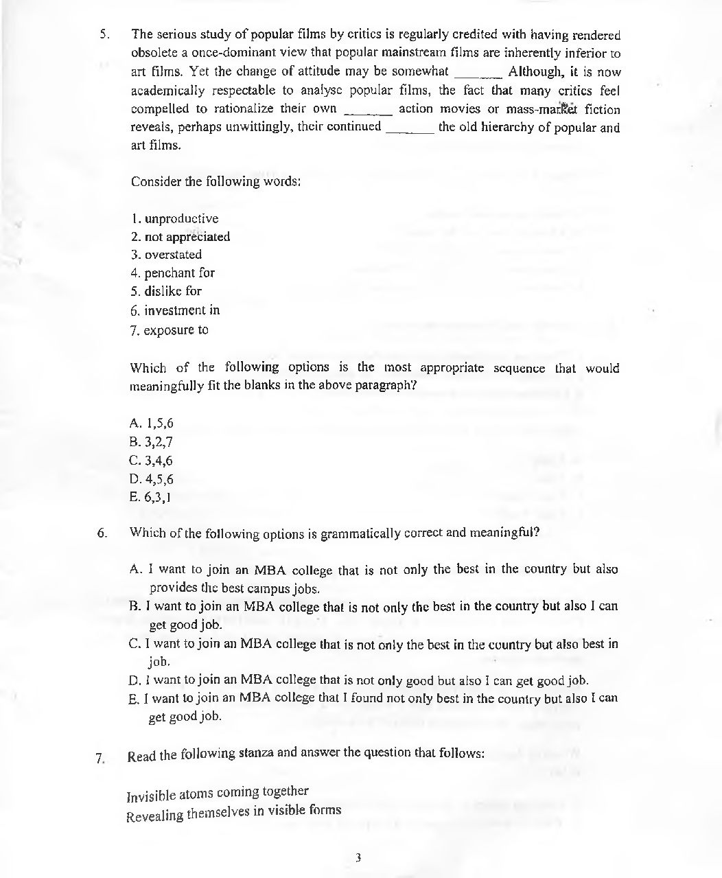 SNAP Question Papers with Answer 2016 - Page 4