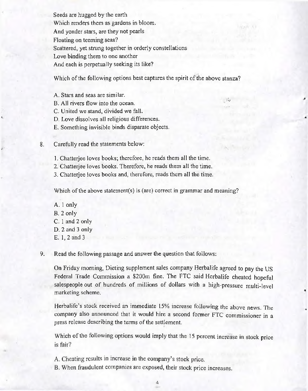 SNAP Question Papers with Answer 2016 - Page 5