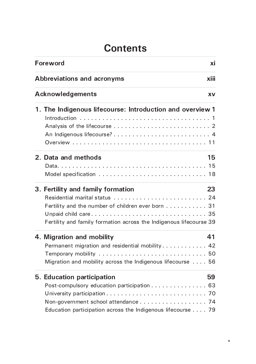 Demographic And Socioeconomic Outcomes Across The Indigenous Australian Lifecourse - Page 3