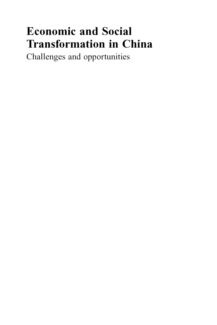 Economics And Social Transformation In China - Page 2