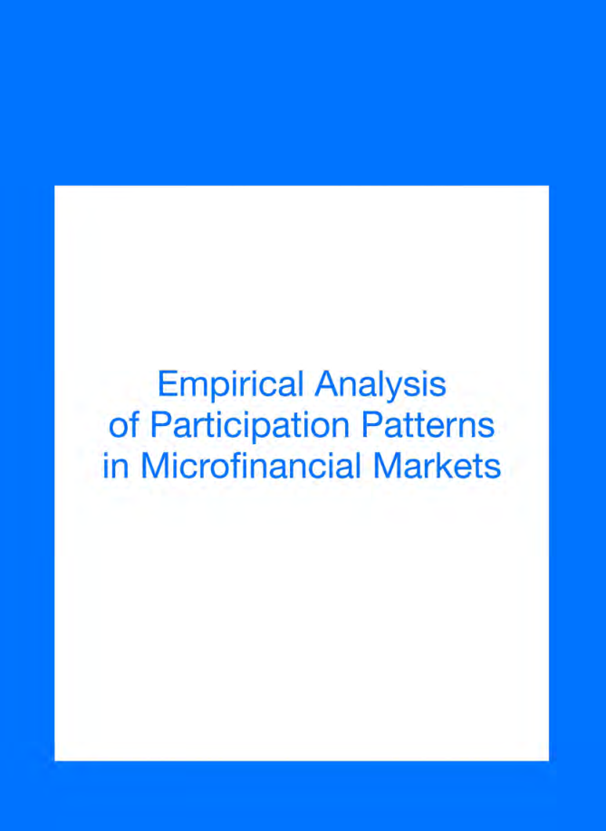 Empirical Analysis Of Participation Patterns In Microfinancial Markets - Page 1