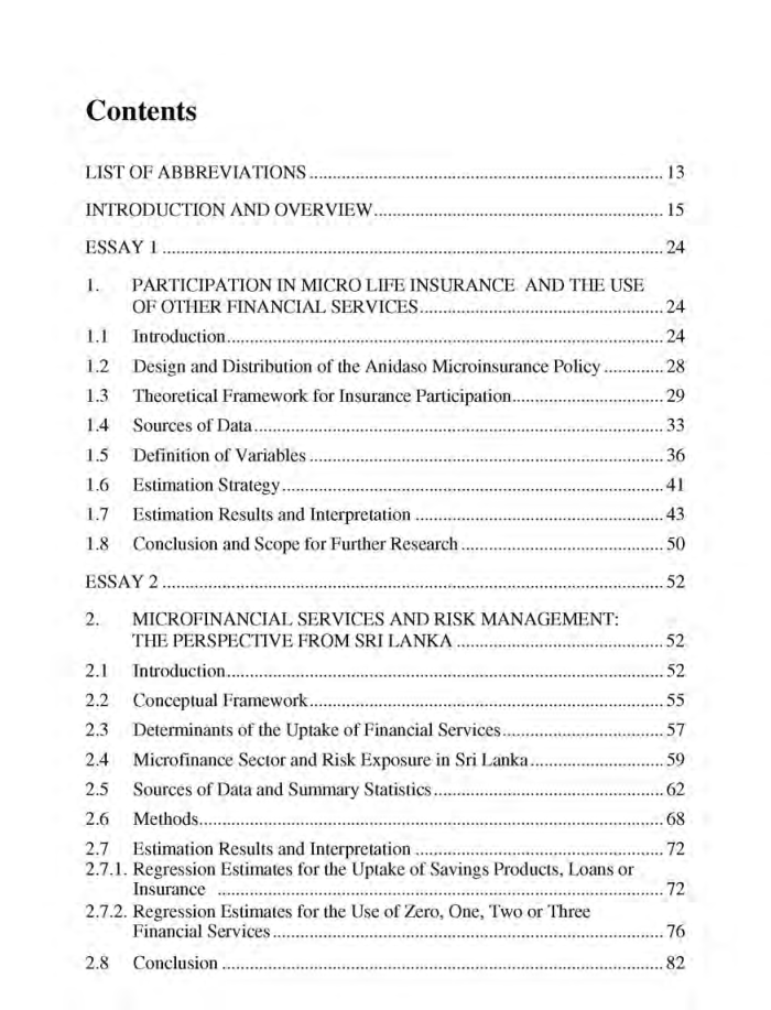 Empirical Analysis Of Participation Patterns In Microfinancial Markets - Page 3