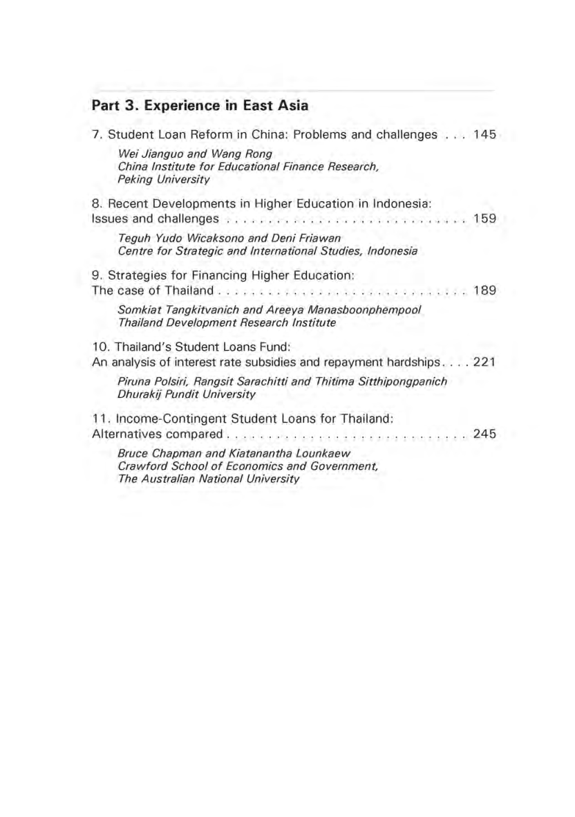 Financing Higher Education And Economics Development In East Asia - Page 5