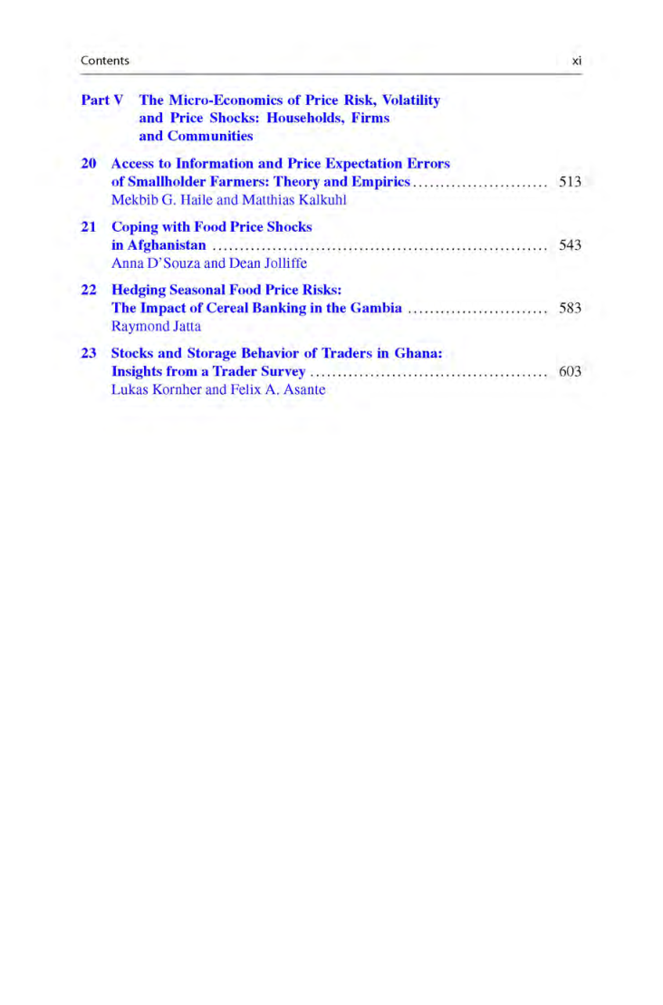 Food Price Volatility And Its Implications For Food Security And Ploicy - Page 5