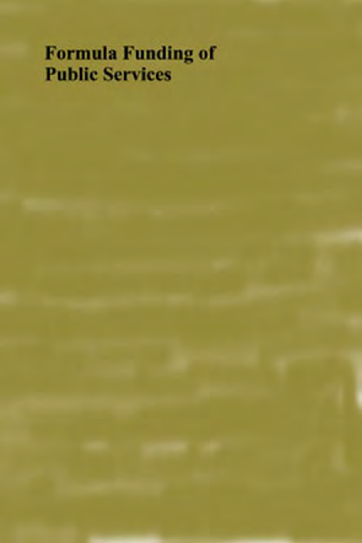 Formula Funding Of Public Services - Page 1