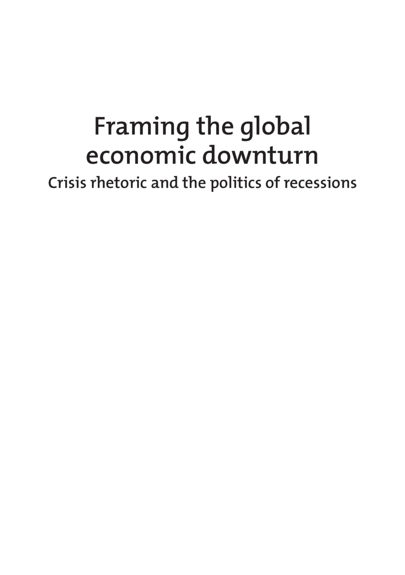 Framing The Global Economic Downturn - Page 2