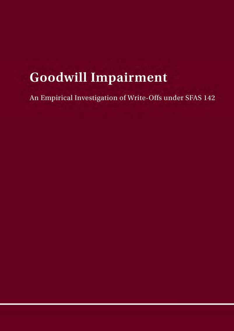 Goodwill Impairment - Page 1