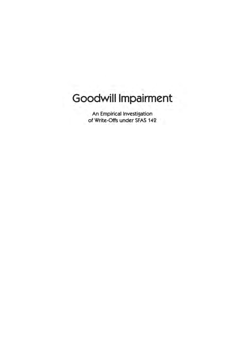 Goodwill Impairment - Page 2