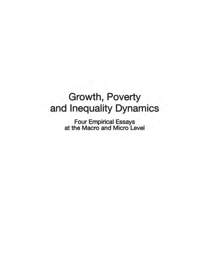 Growth Poverty And Inequality Dynamics - Page 2