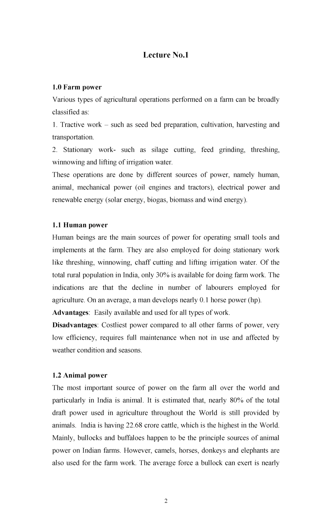 GATE Farm Machinery Study Material For Agricultural Engineering - Page 3