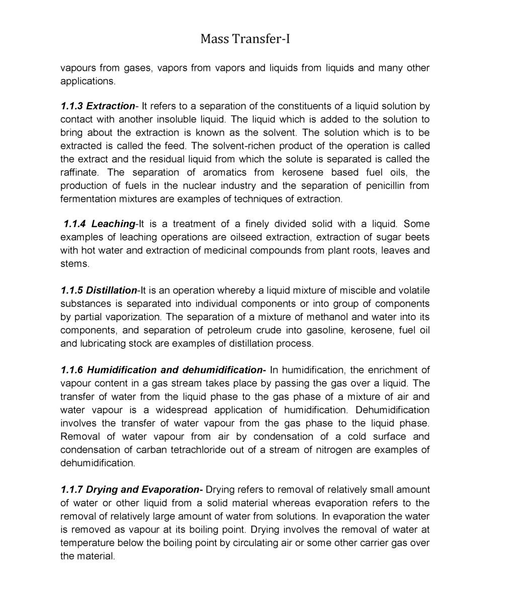 GATE Mass Transfer  Study Material For Chemical Engineering - Page 4