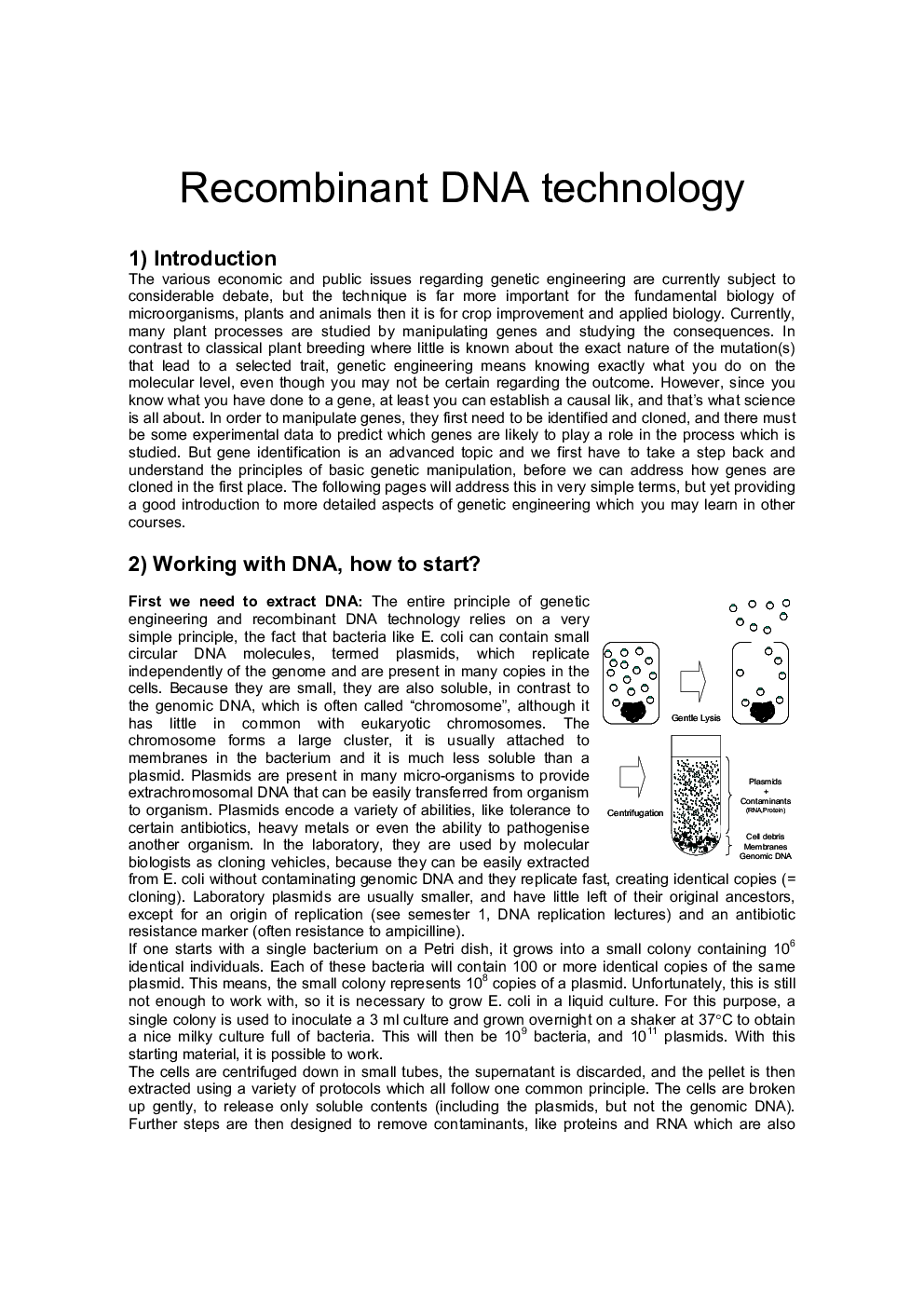 GATE Recombinant DNA Technology Study Material For Biotechnology - Page 2