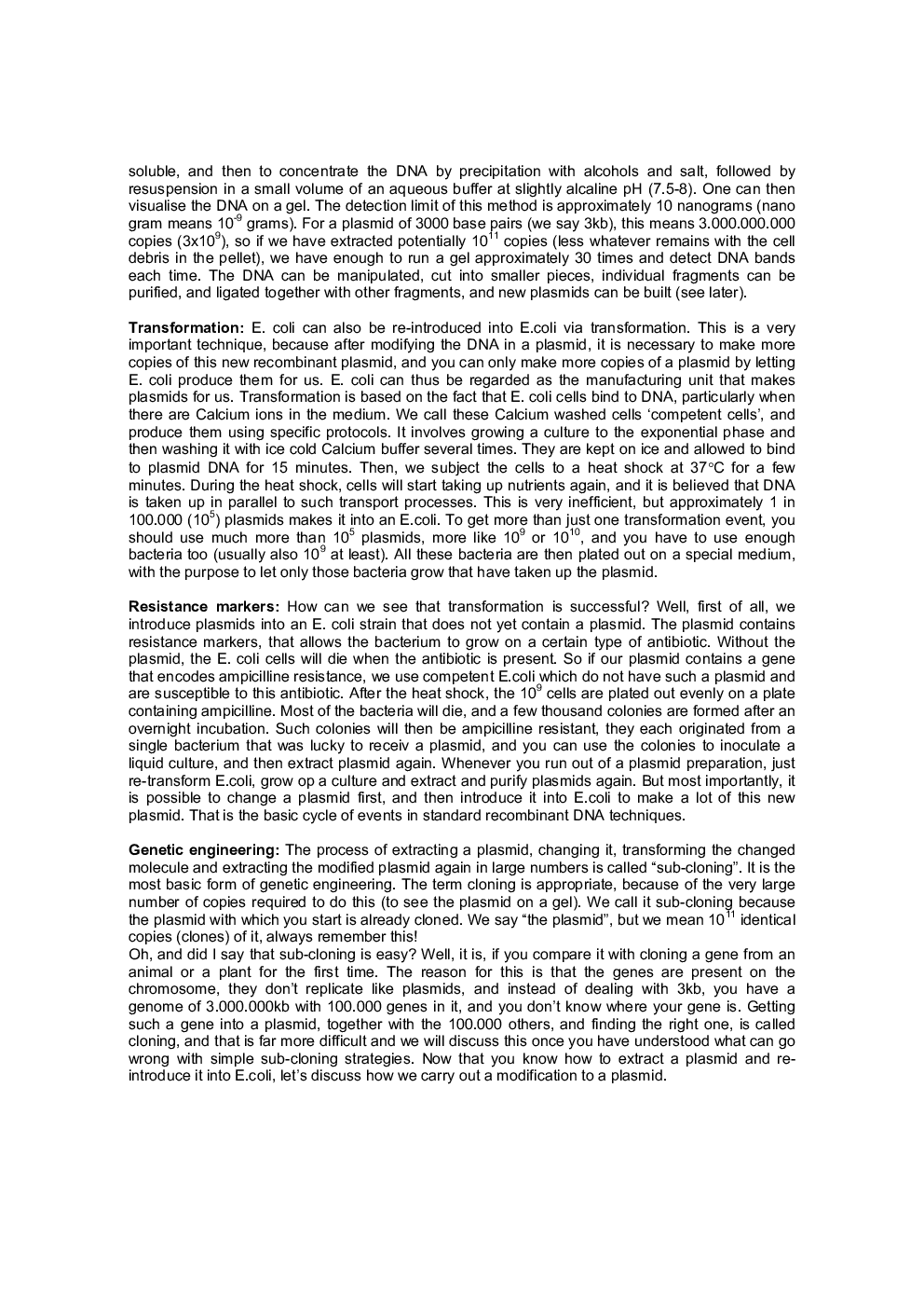 GATE Recombinant DNA Technology Study Material For Biotechnology - Page 3