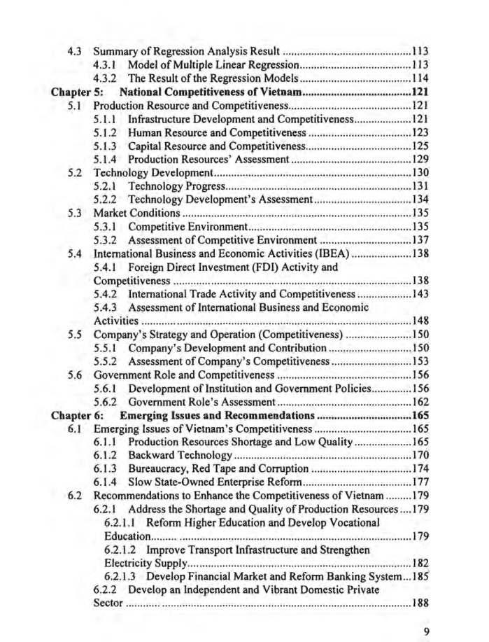 National Competitiveness Of Vietnam Determinants Emerging Key Issues And Recommendations - Page 4