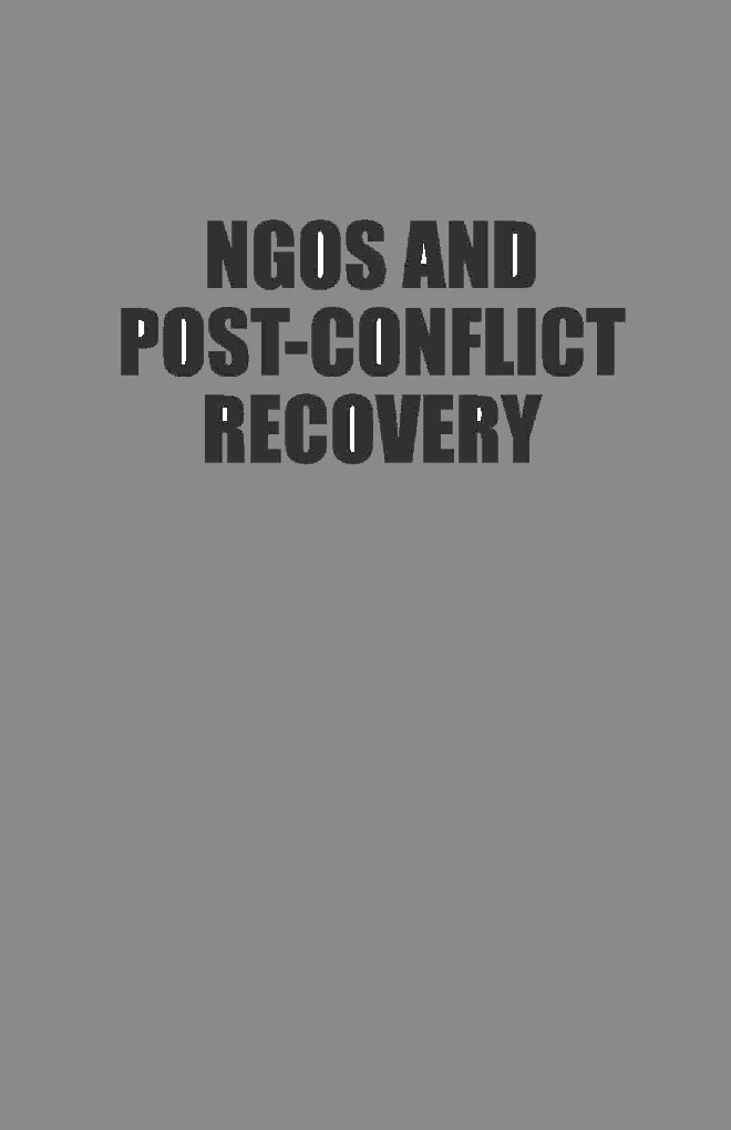 NGOS And Post Conflict Recovery - Page 1