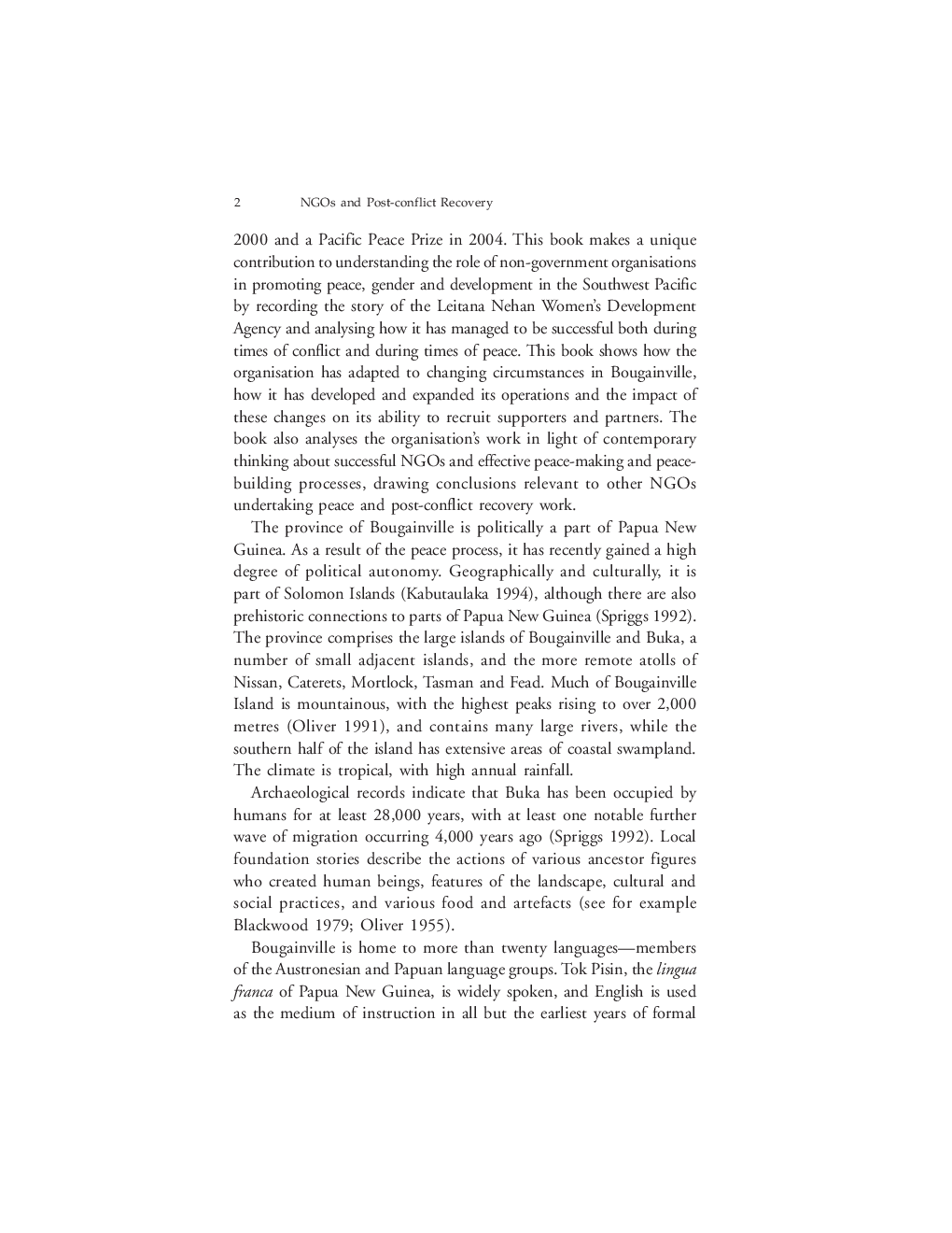 NGOS And Post Conflict Recovery - Page 5