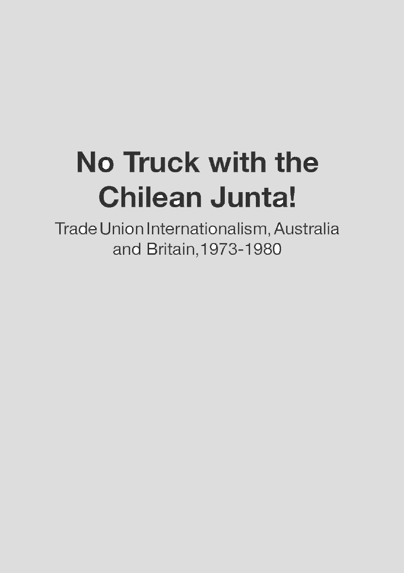 No Truck With The Chilean Junta - Page 1