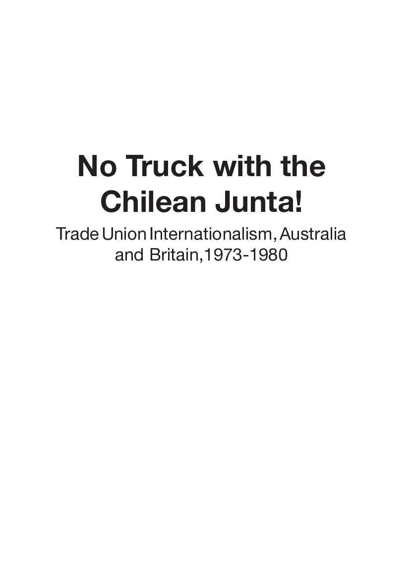 No Truck With The Chilean Junta - Page 2