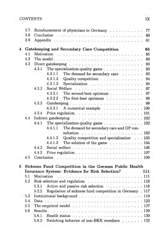 On Competition And Regulation In Health Care Systems - Page 5