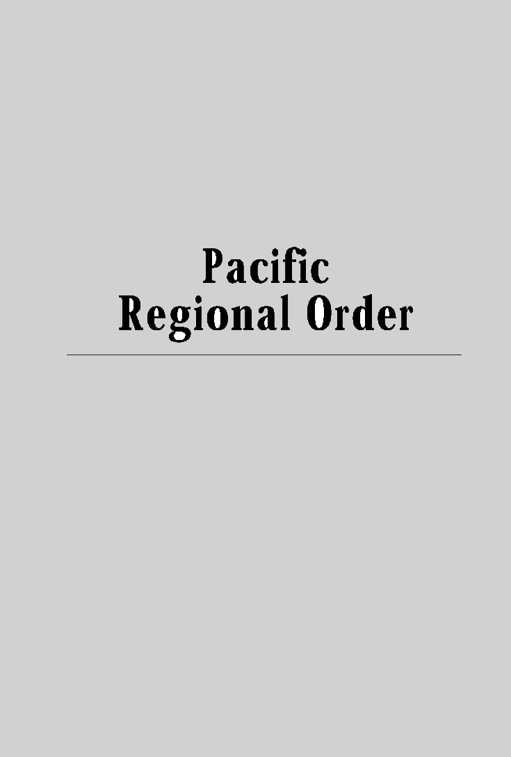 Pacific Regional Order - Page 1