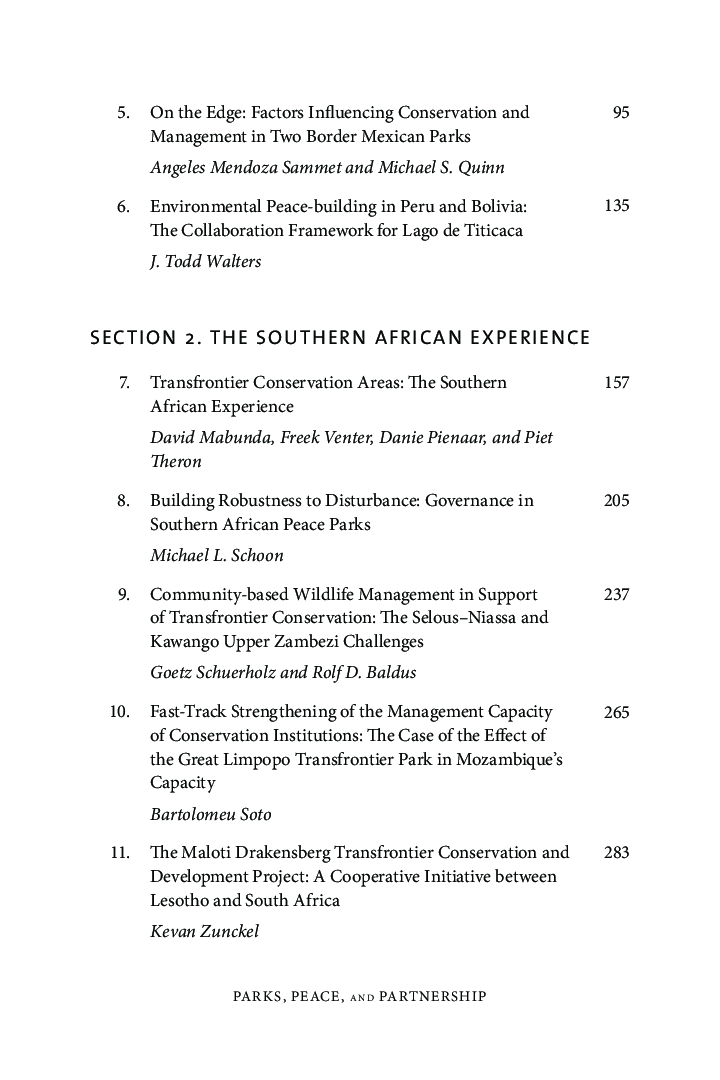 Parks Peace And Partnership - Page 4