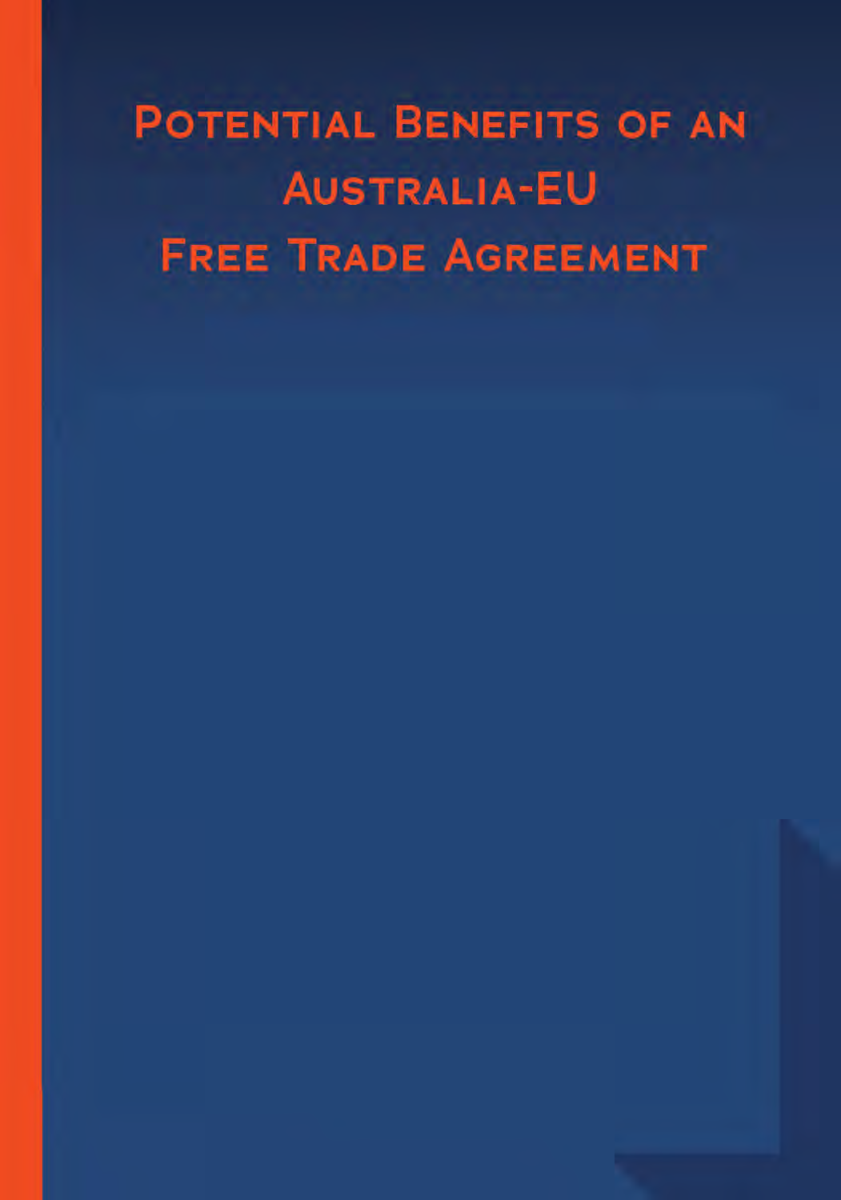 Potential Benefits Of An Australia EU Free Trade Agreement - Page 1
