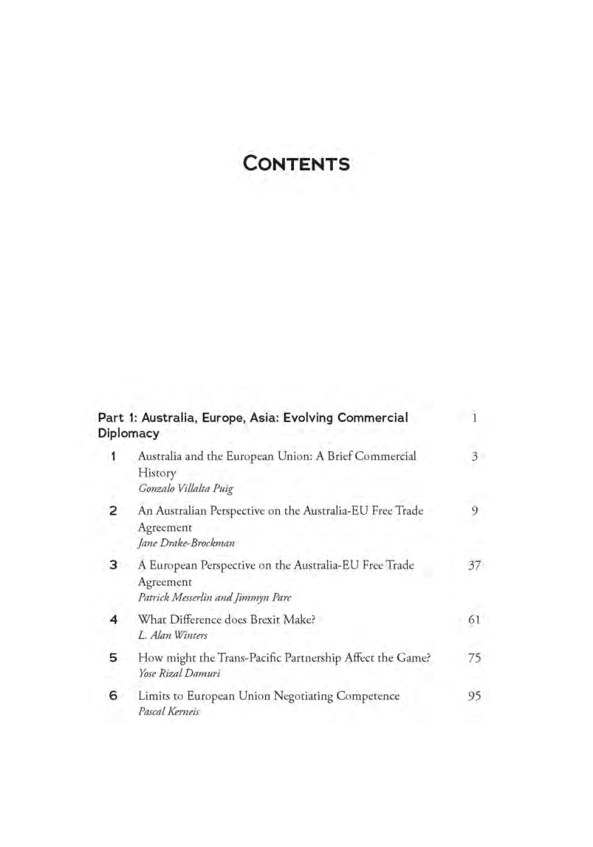 Potential Benefits Of An Australia EU Free Trade Agreement - Page 3