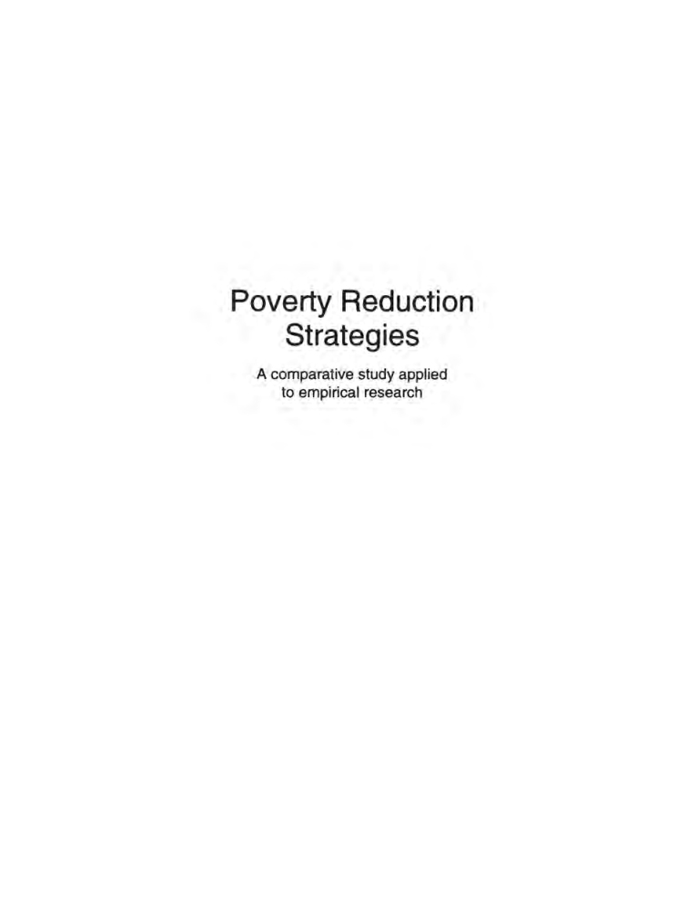 Poverty Reduction Strategies - Page 2
