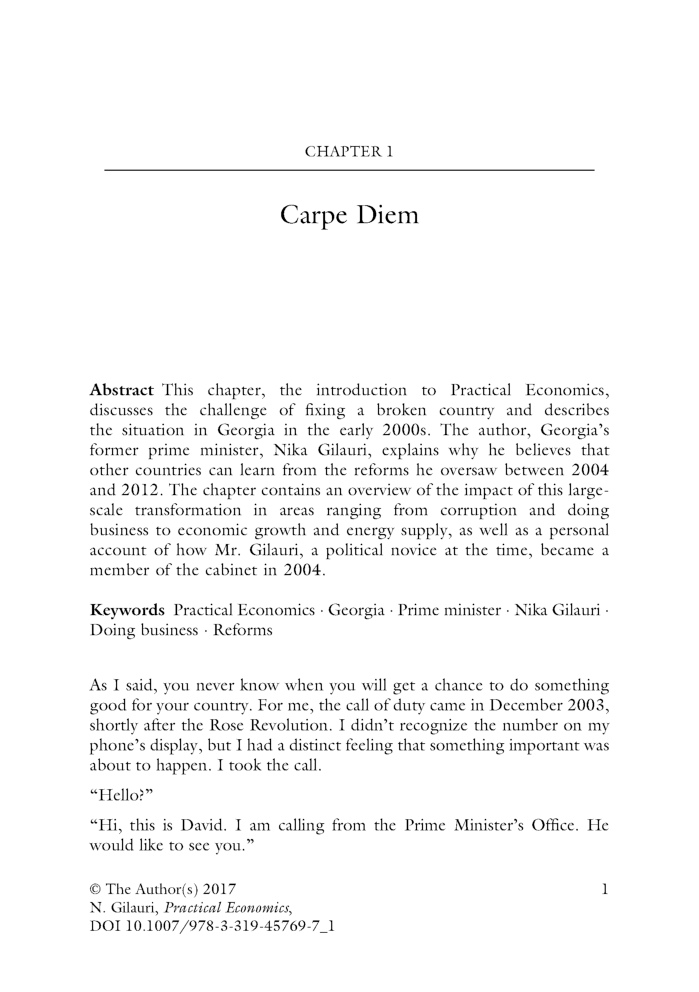 Paractical Economics Economic Transformation And Government Reform In Georgia 2004 To 2012 - Page 4