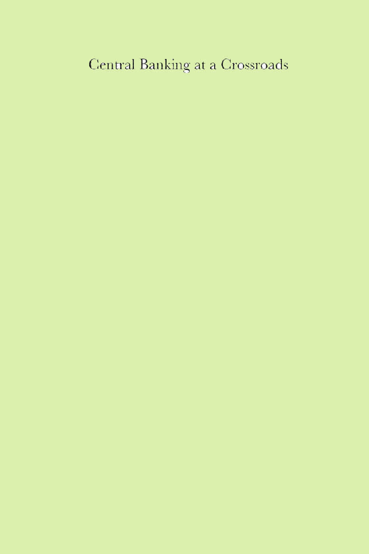 Central Banking At A Crossroads - Page 1