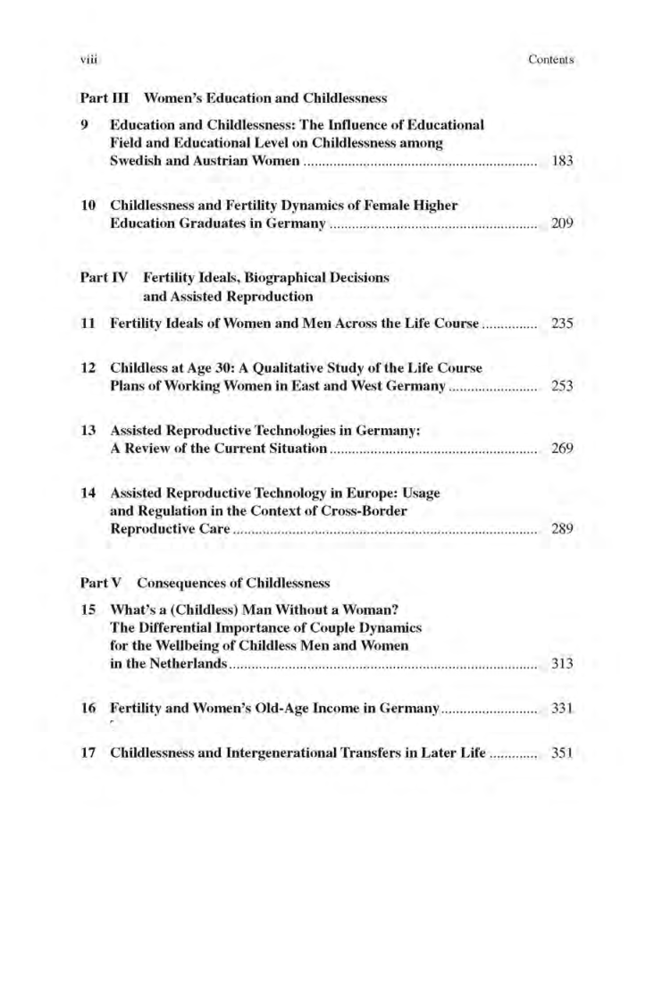 Childlessness In Europe Contexts Causes And Consequences - Page 4