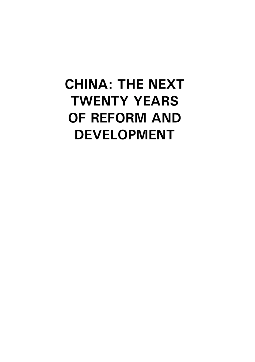 China The Next Twenty Years Of Reform And Development - Page 2