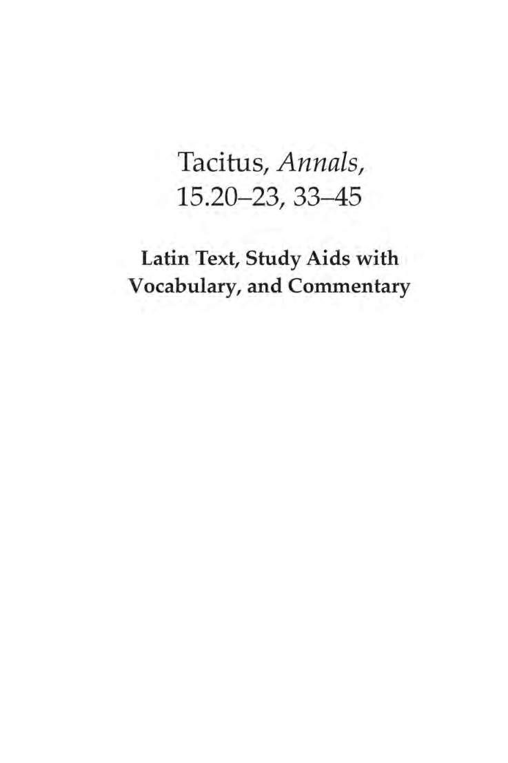 Tacitus Annals 15.20-23,33-45 - Page 2