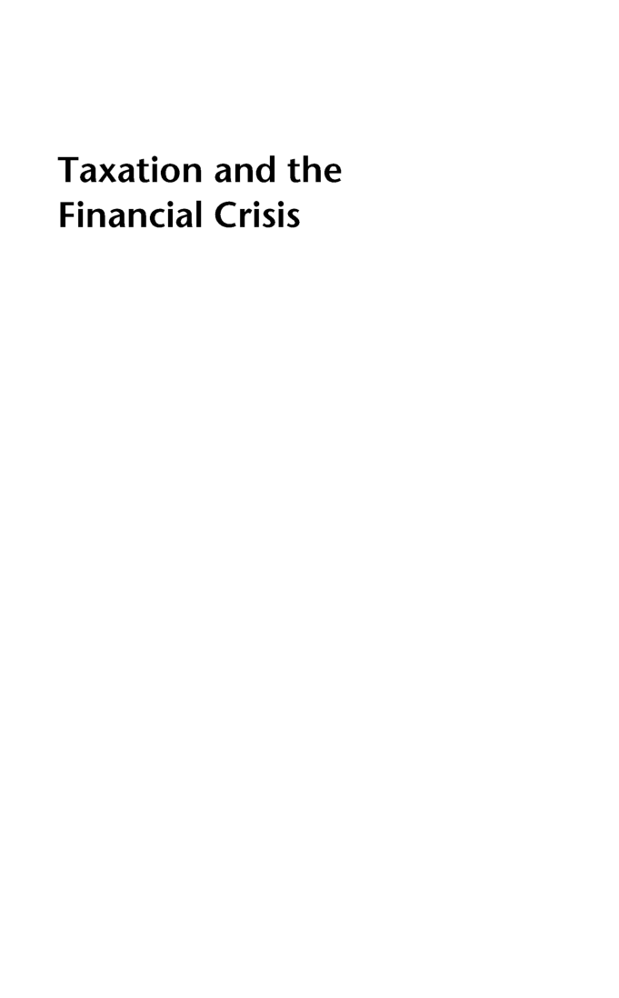 Taxation And The Financial Crisis - Page 2