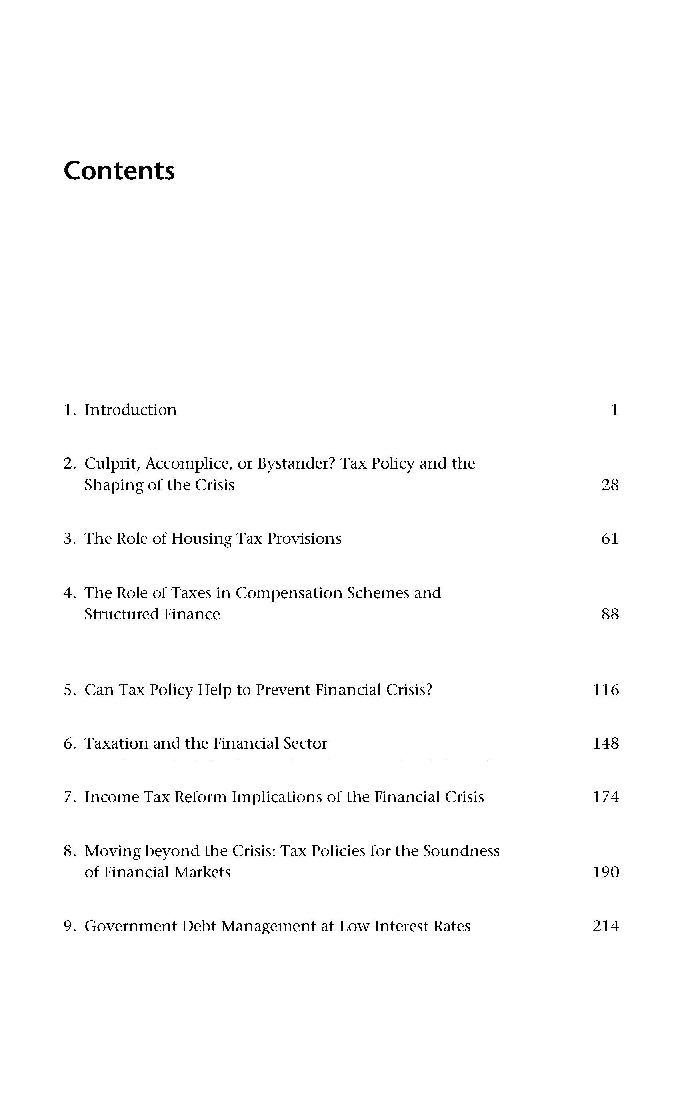 Taxation And The Financial Crisis - Page 3