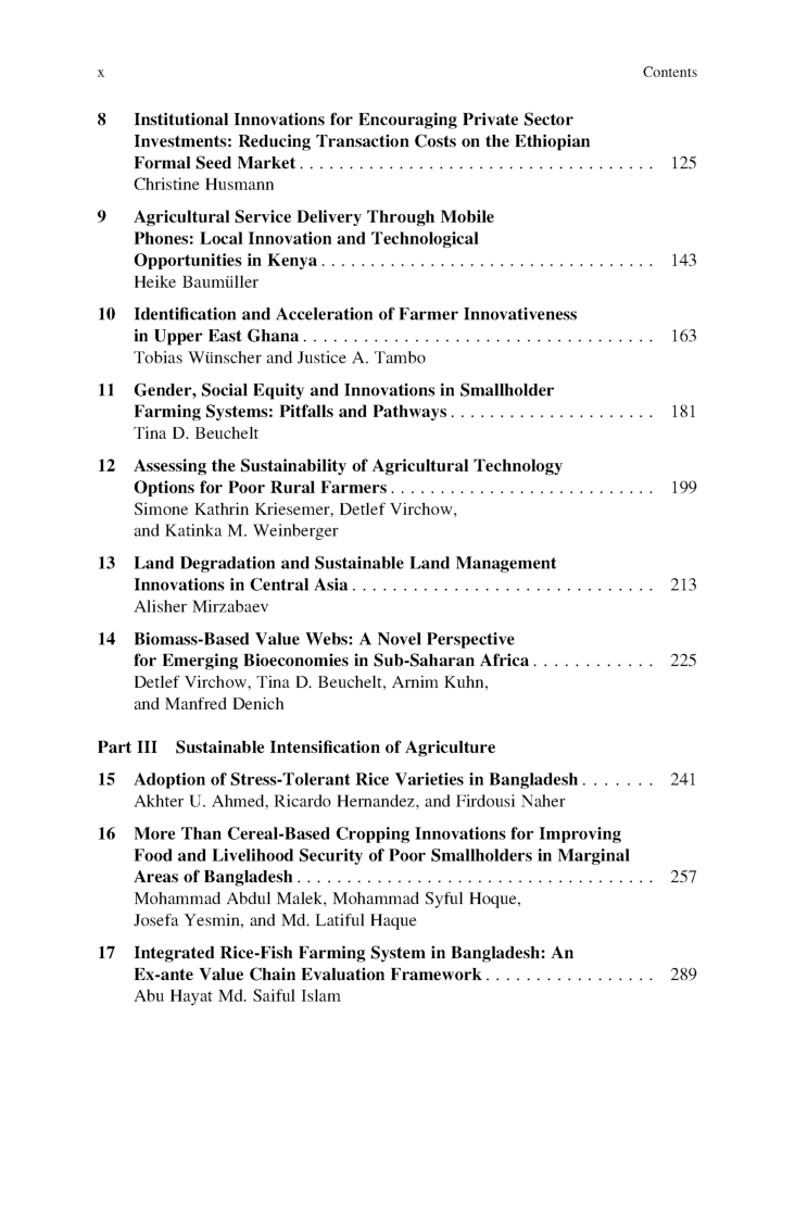 Technological And Institutional Innovations For Marginalized Smallholders In Agricultural Development - Page 3