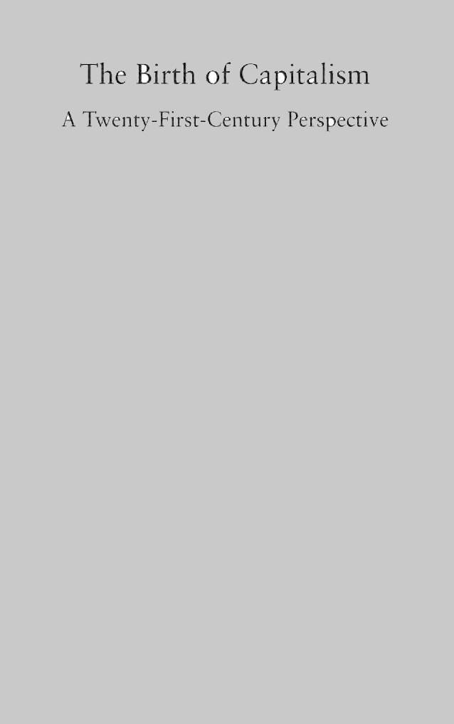 The Birth Of Capitalism  - Page 1