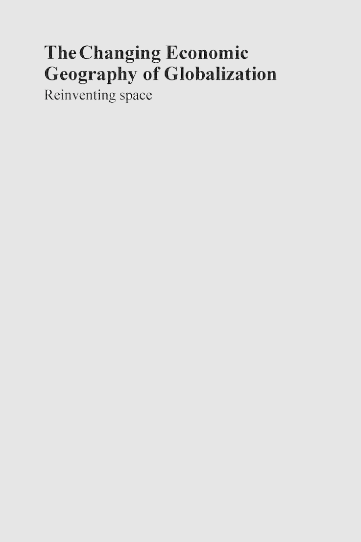 The Changing Economic Geography Of Globalization - Page 1