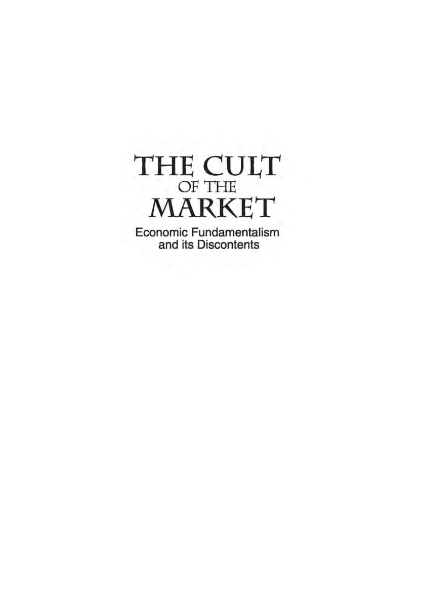 The Cult Of The Market - Page 2