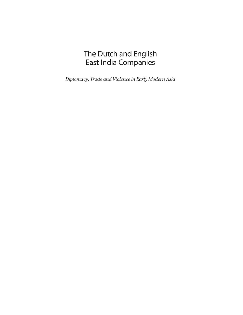 The Dutch And English East India Companies - Page 2