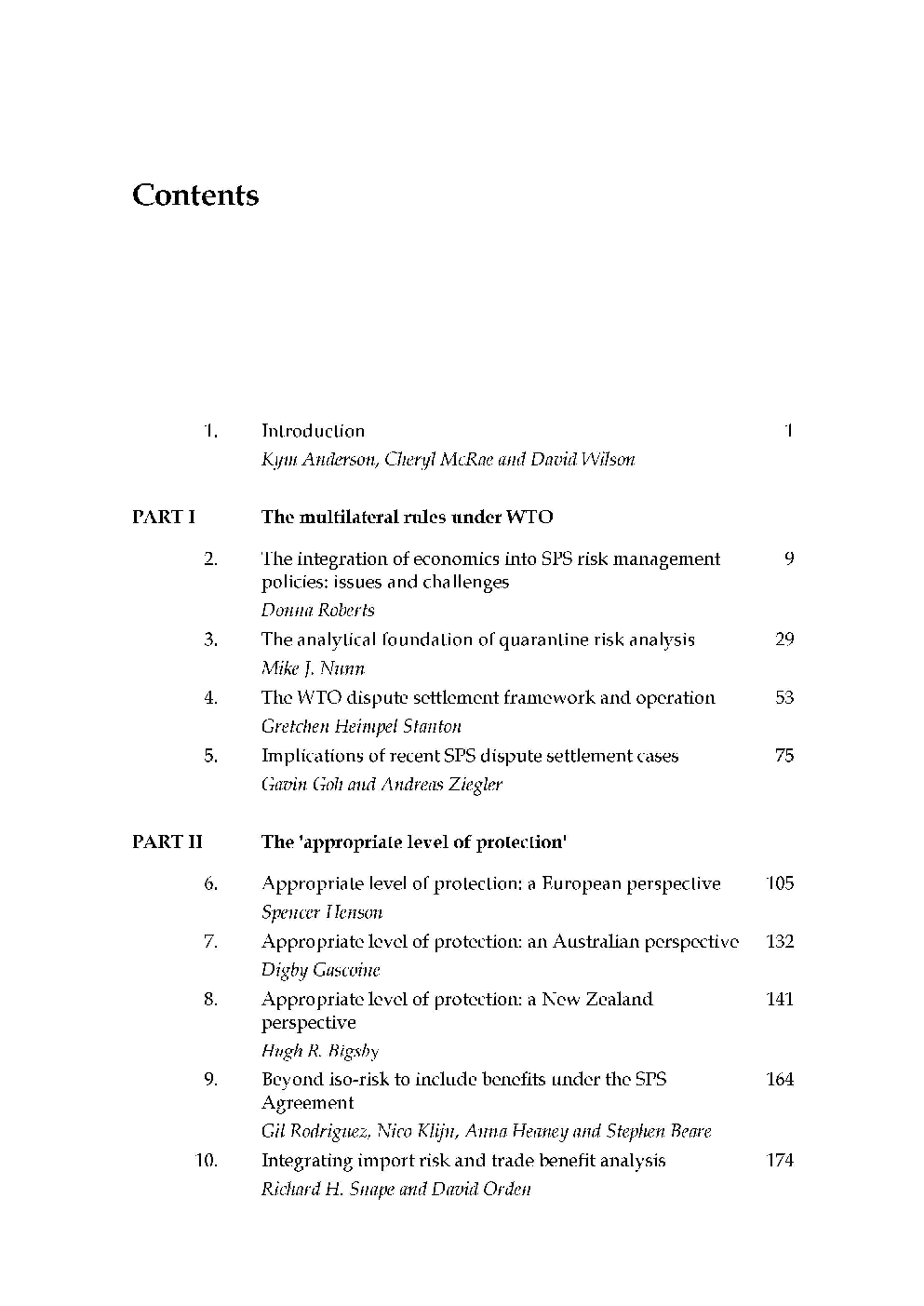 The Economics Of Quarantine And The SPS Agreement - Page 3