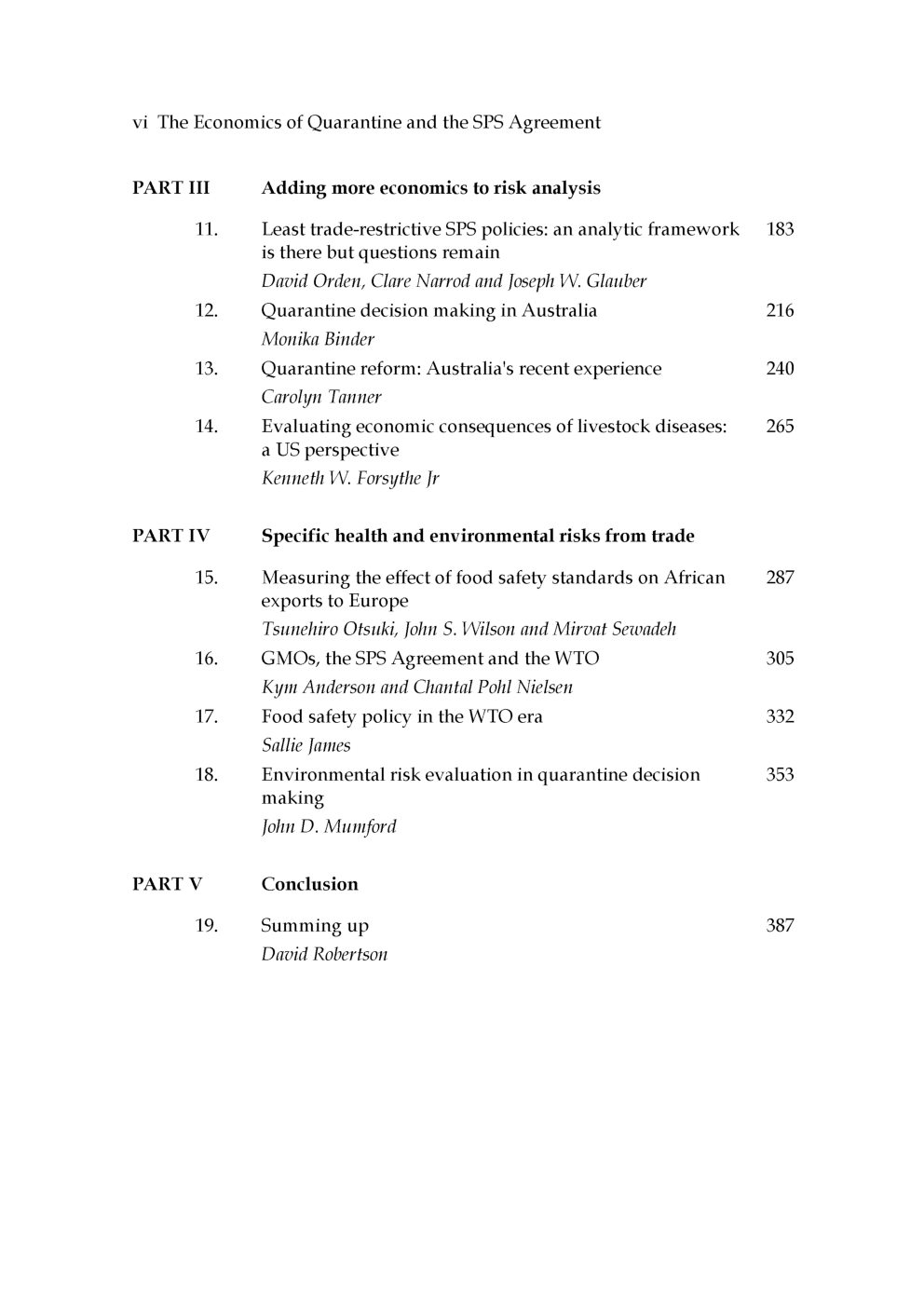 The Economics Of Quarantine And The SPS Agreement - Page 4