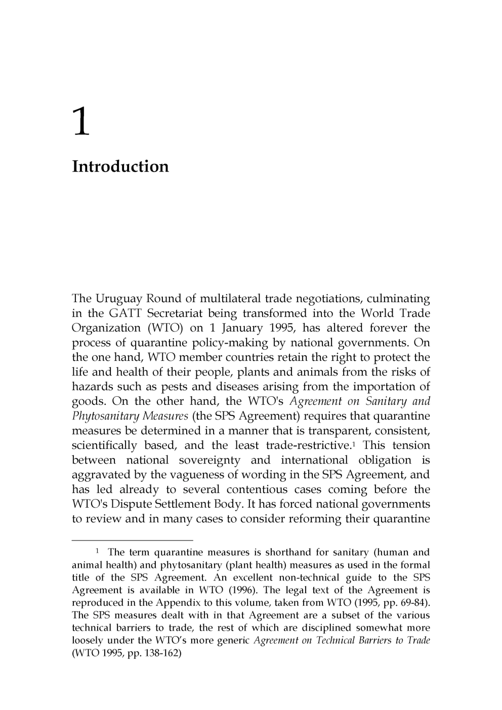 The Economics Of Quarantine And The SPS Agreement - Page 5