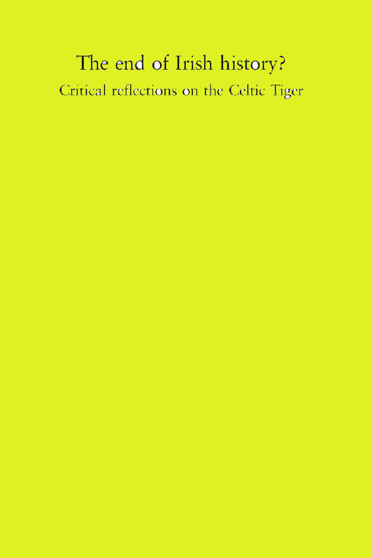 The End Of Irish History ? - Page 1