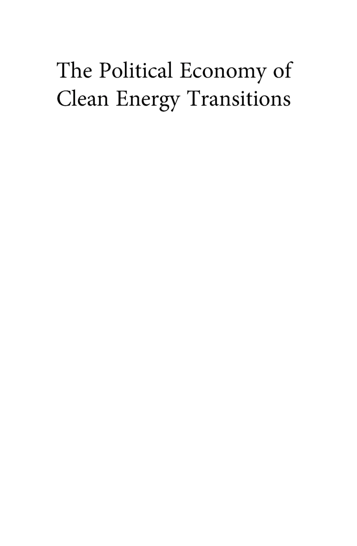 The Political Economy Of Clean Energy Transitions - Page 2