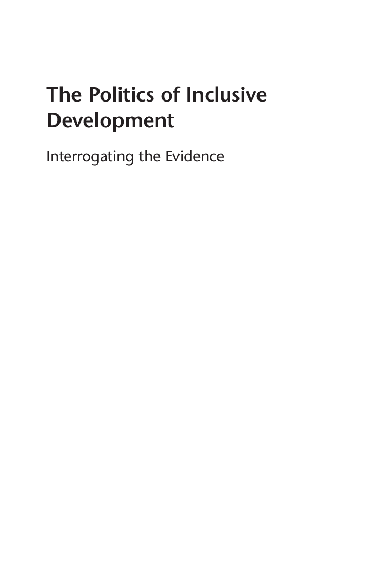 The Politics Of Inclusive Development - Page 2