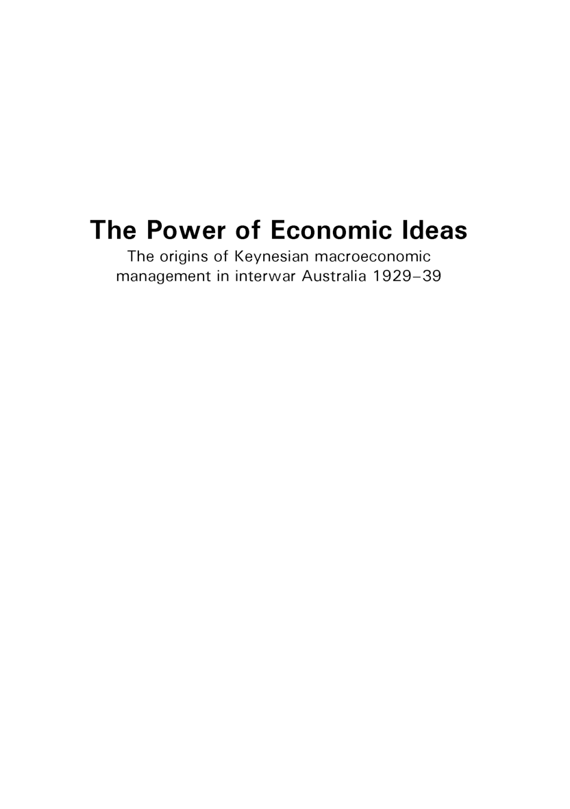The Power Of Economics Ideas - Page 2