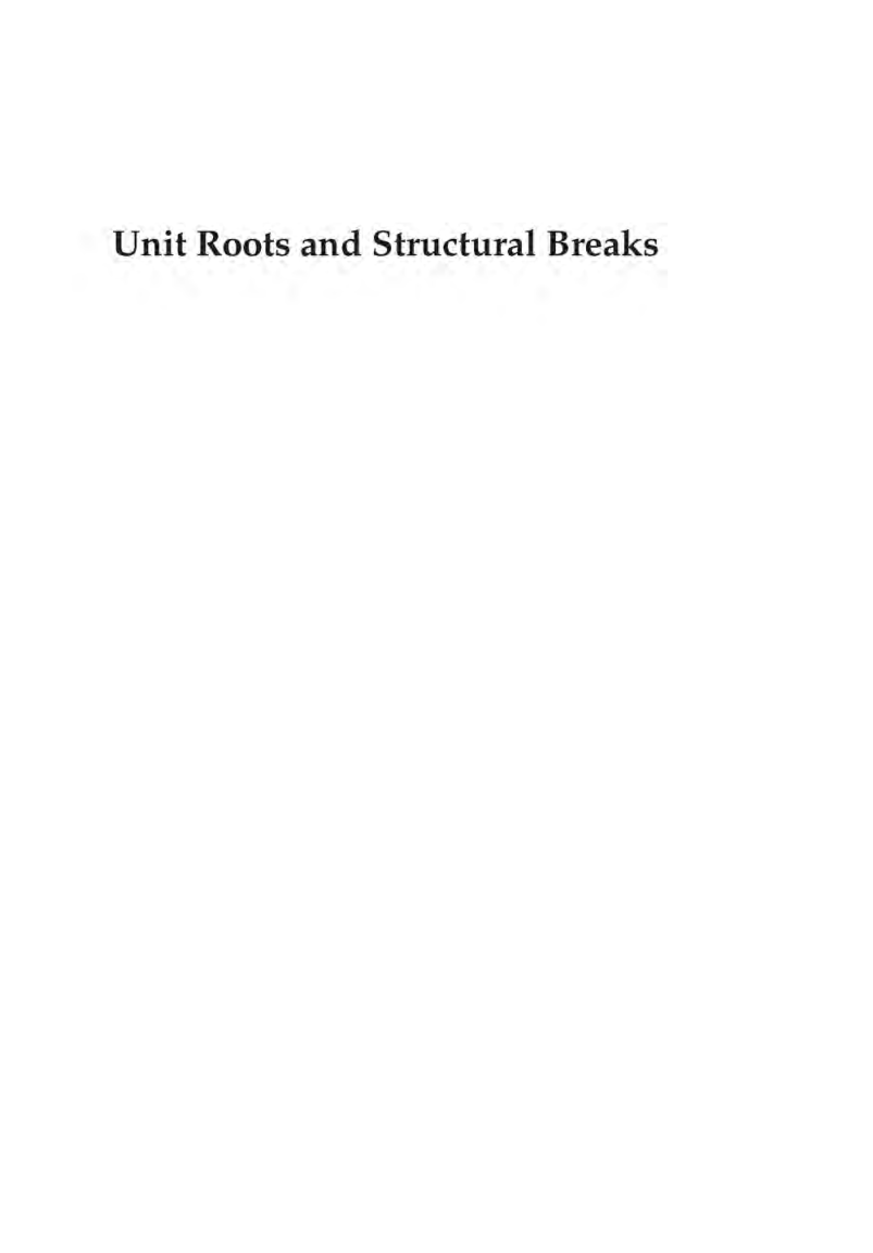 Unit Roots And Structural Breaks - Page 2
