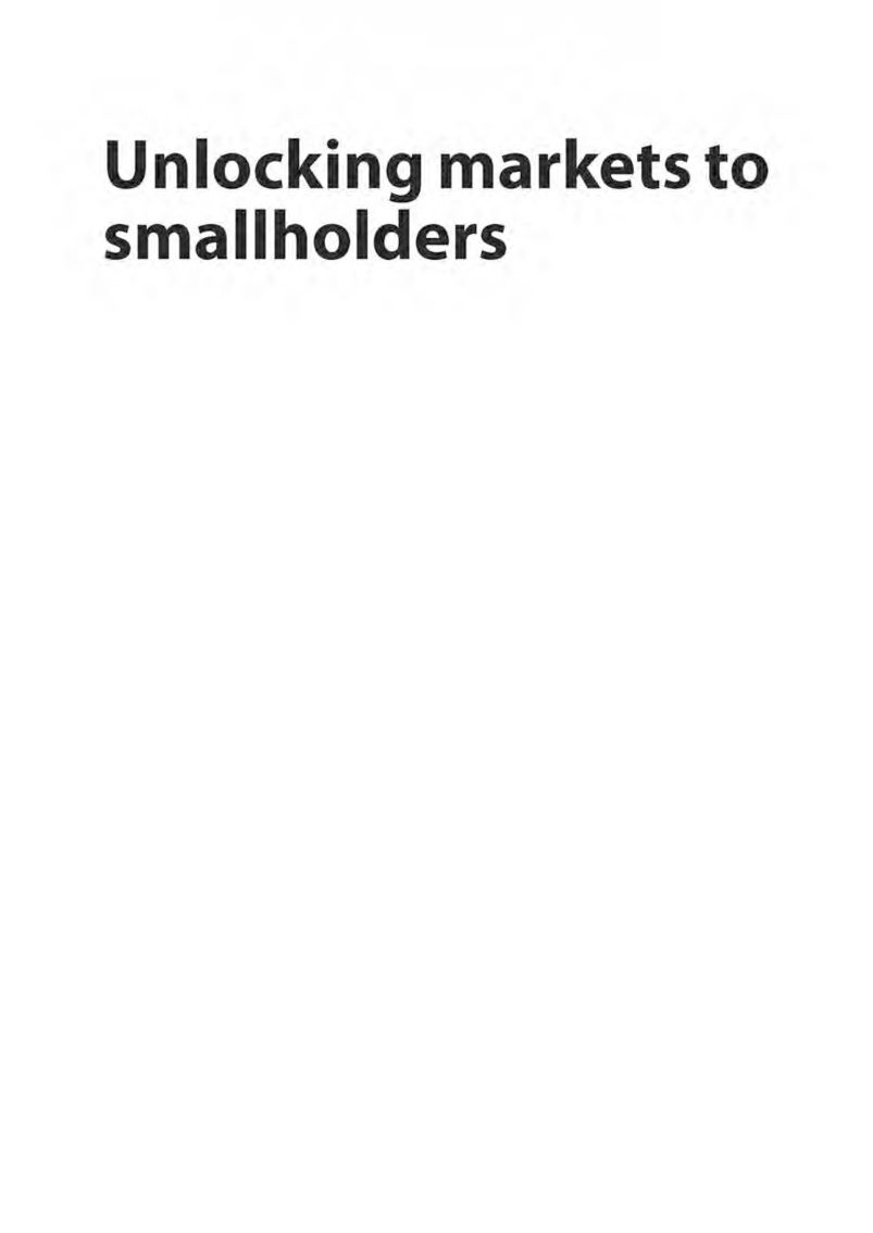 Unlocking Markets To Smallholders - Page 2