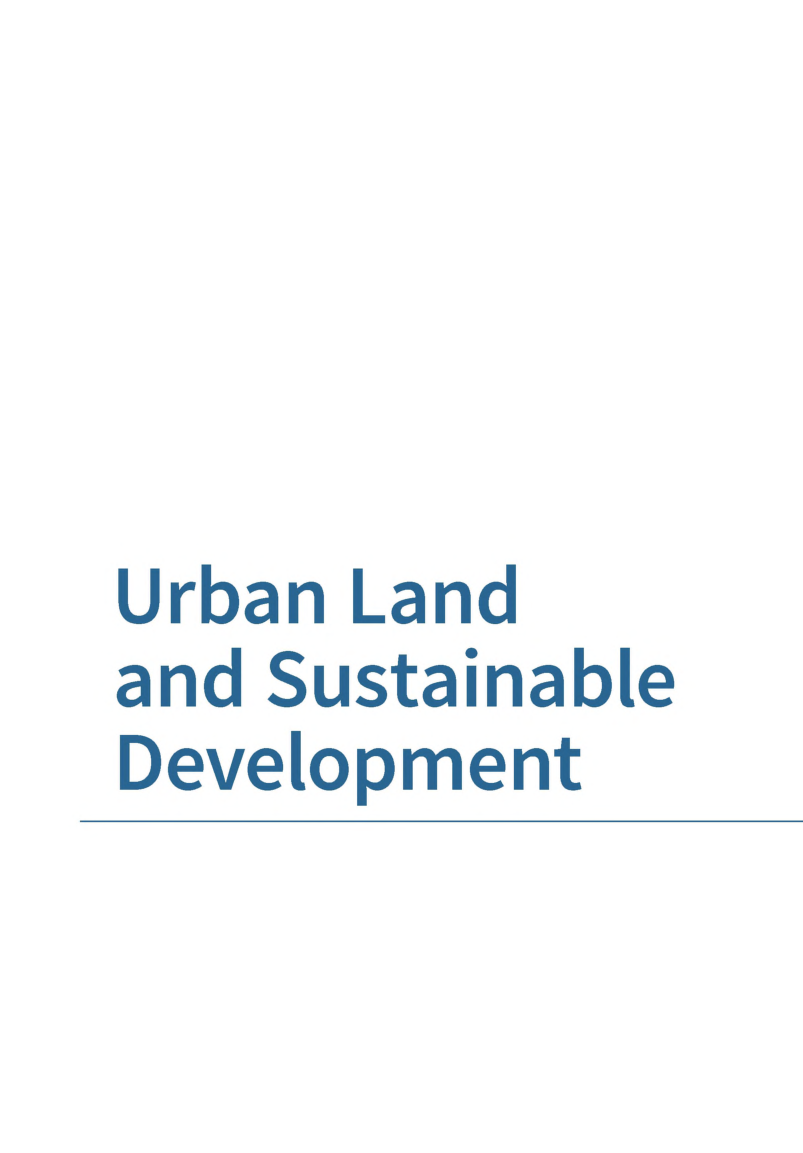 Urban Land And Sustainable Development - Page 2